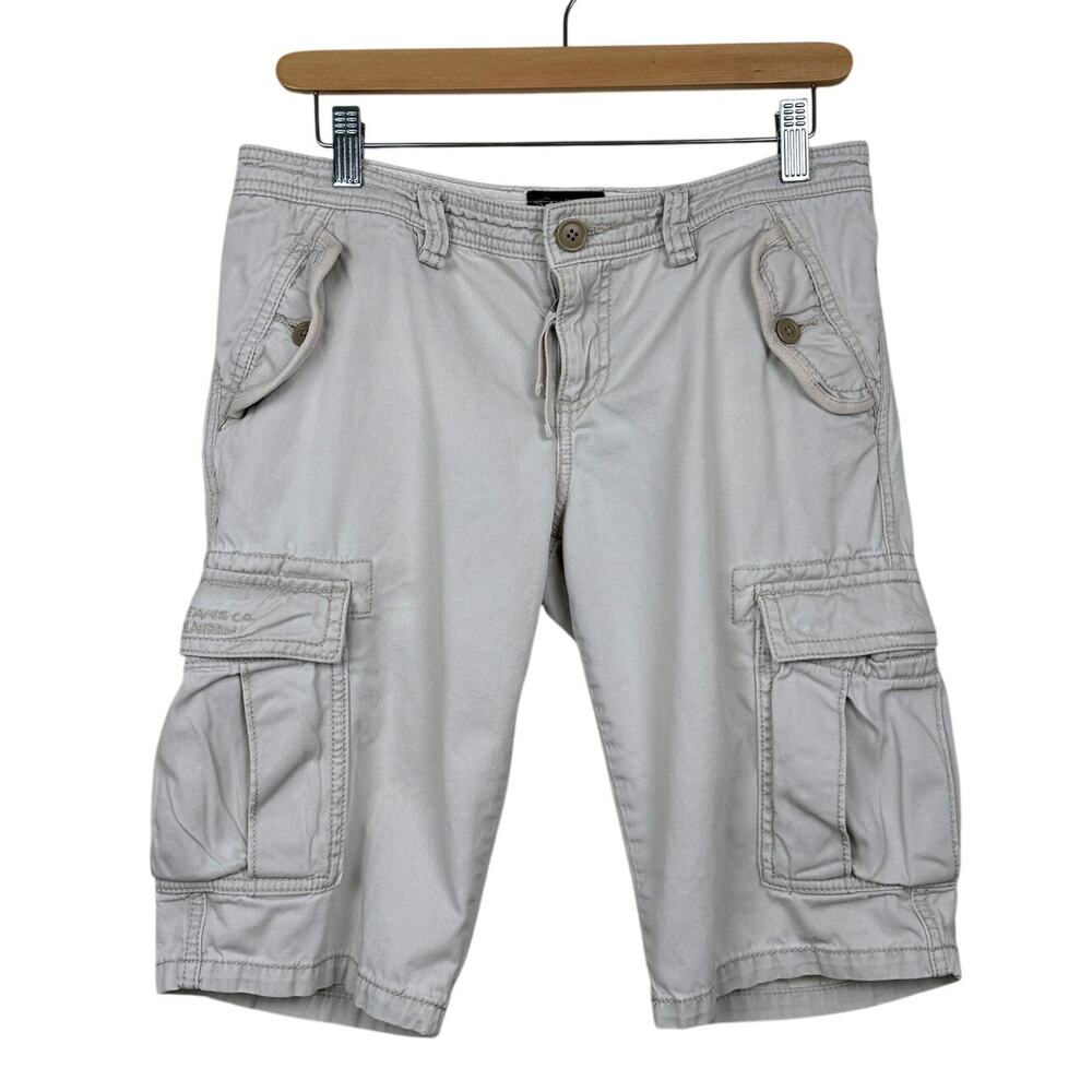 Polo Jeans Ralph Lauren Cargo Long Shorts Cotton Vintage Y2K Low Rise Utility 4